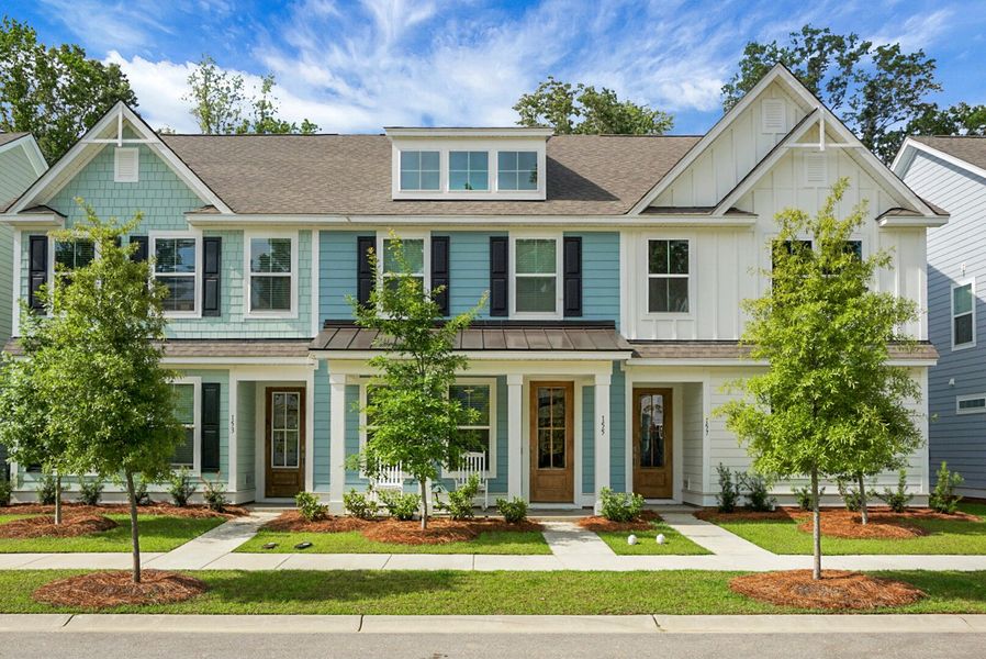 Front exterior of a new home in , Summerville, SC, highlighting curb appeal (Image 25).