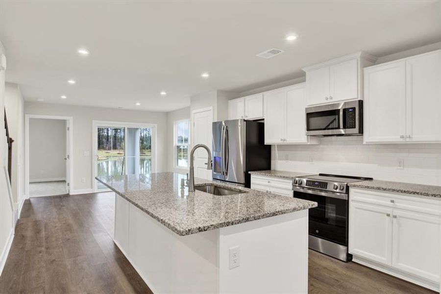 Furnished interior view inside a new home in Cobblestone at East Argent, Hardeeville (Image 5).