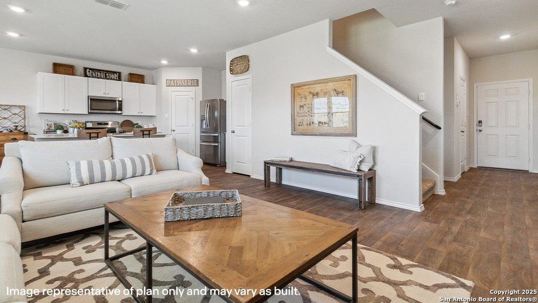 Furnished interior view inside a new home in Redbird Ranch, San Antonio (Image 5).