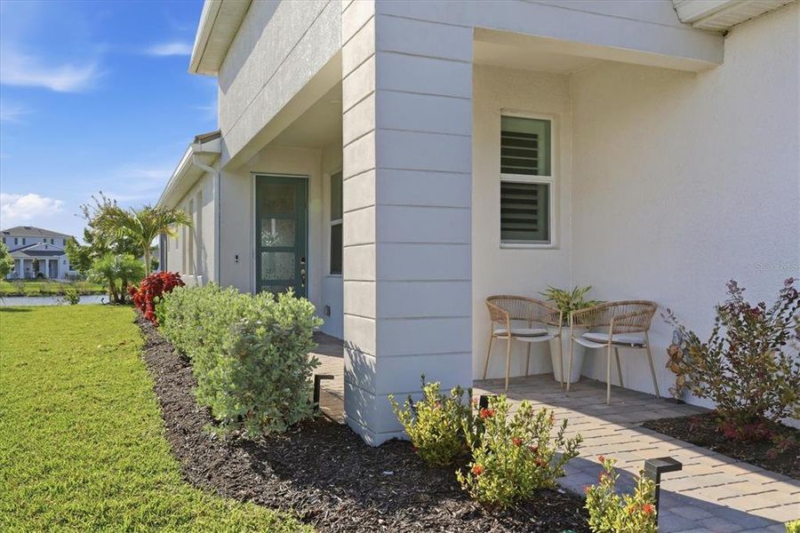 Exterior details and patio area of a home in , Venice (Image 29). Exterior details and patio area of a home in , Venice (Image 29).