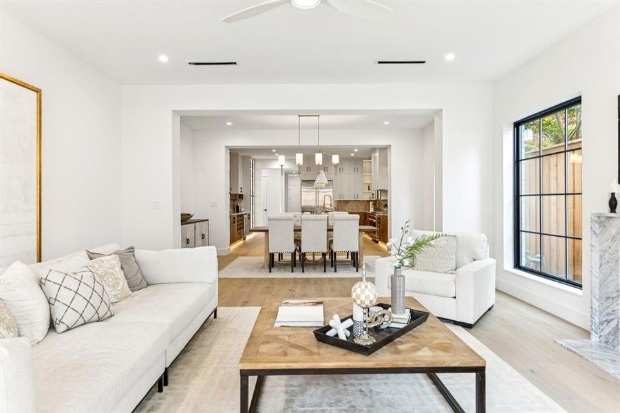 Furnished interior view inside a new home in , Dallas (Image 27).