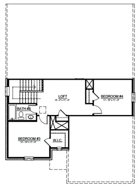 2D floor plan layout of this home in Rolling Ridge, Van Alstyne, TX (Image 5).