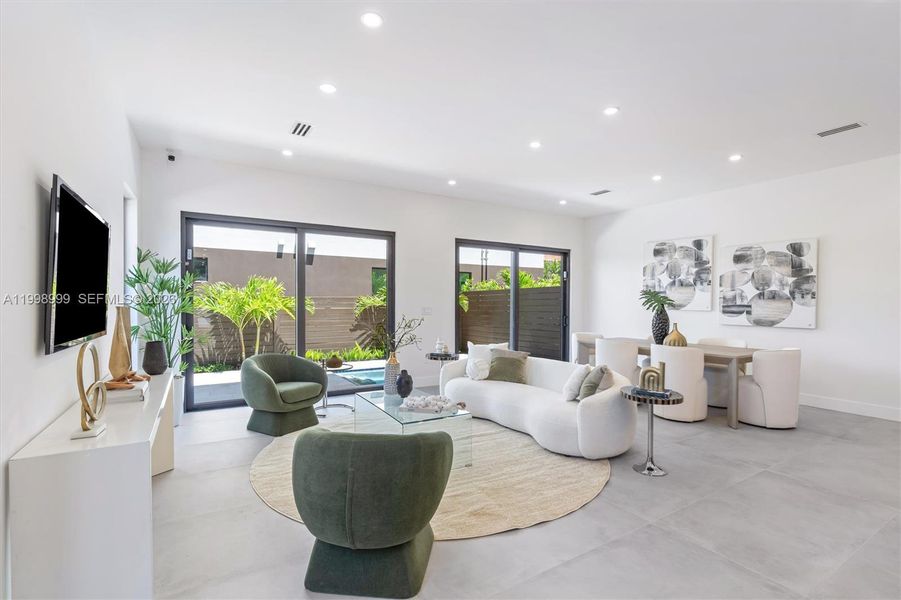 Furnished interior view inside a new home in , Fort Lauderdale (Image 8).