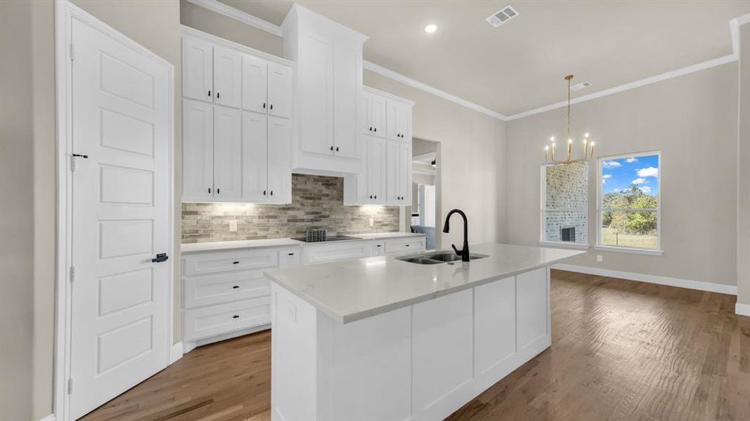 Furnished interior view inside a new home in Dry Creek East, Poolville (Image 12).