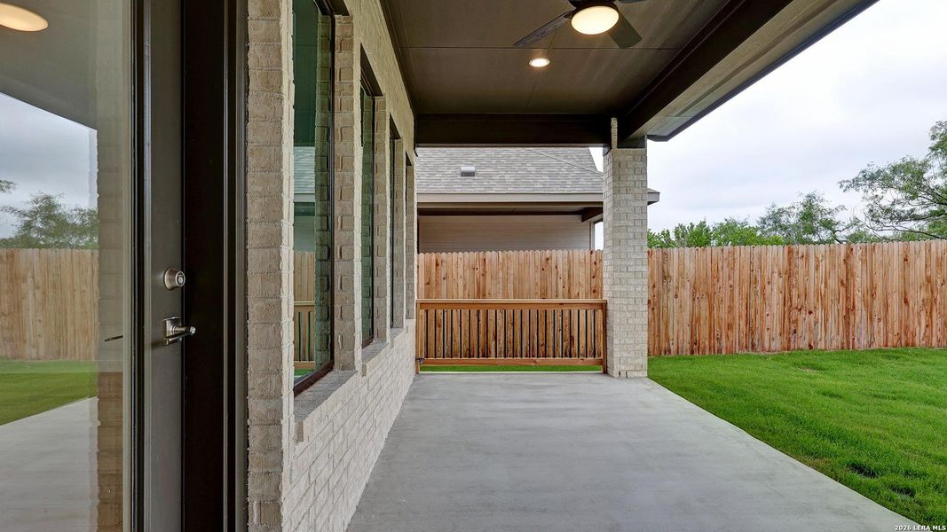 Exterior details and patio area of a home in VIDA, San Antonio (Image 3).