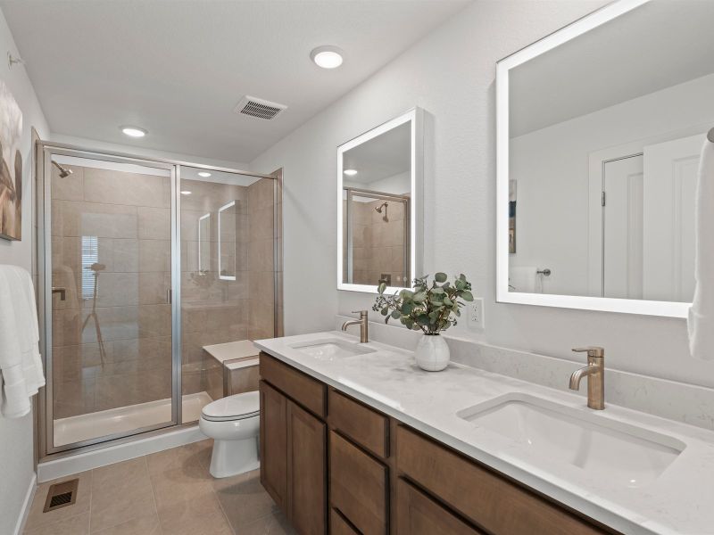 Furnished interior view inside a new home in The Vistas at West Mesa, Colorado Springs (Image 9).