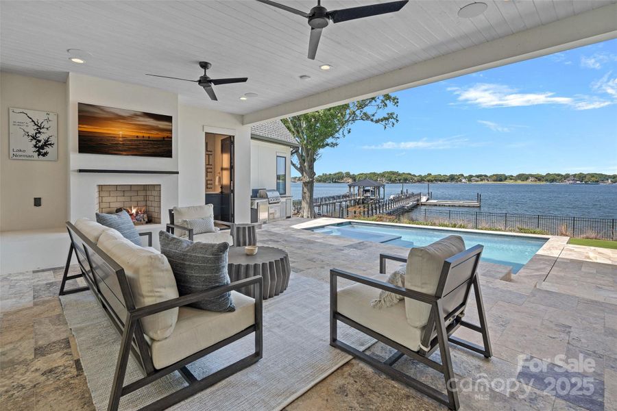 Exterior details and patio area of a home in , Cornelius (Image 26).