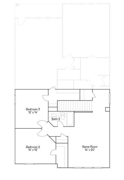 2D floor plan layout of this home in Anniston, Katy, TX (Image 4). 2D floor plan layout of this home in Anniston, Katy, TX (Image 4).