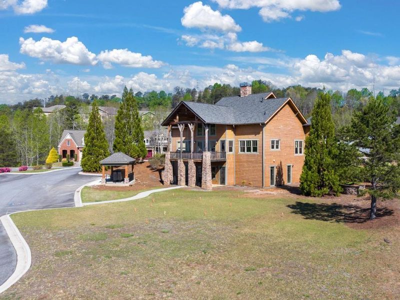 Front exterior of a new home in Mountain Park, Dahlonega, GA, highlighting curb appeal (Image 2).
