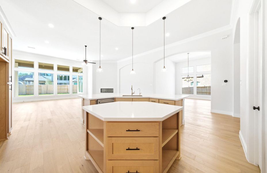 Furnished interior view inside a new home in Artavia 70′, Conroe (Image 14).