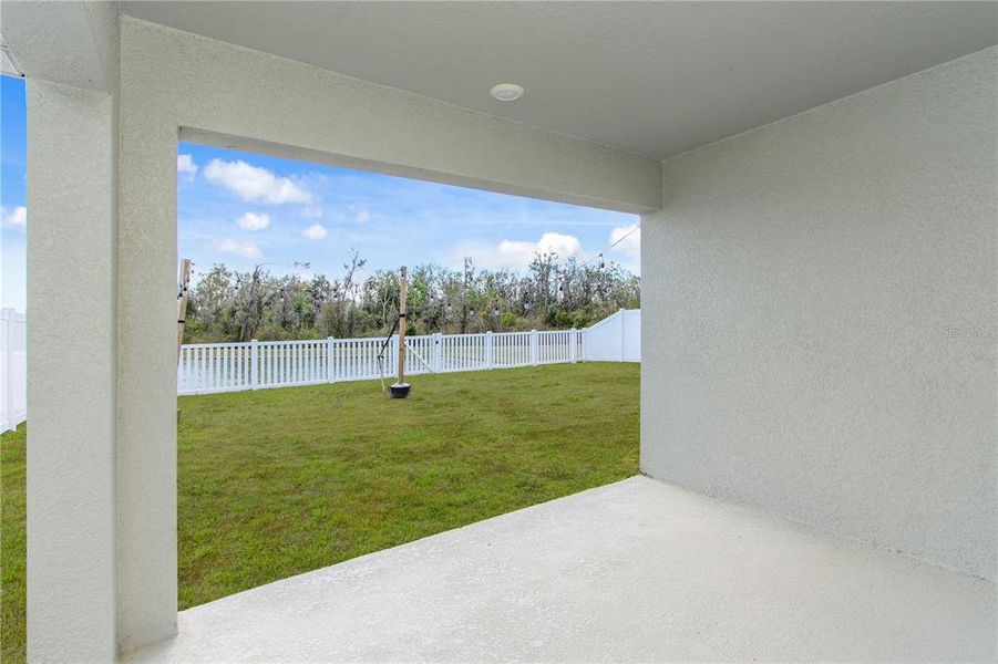 Exterior details and patio area of a home in , Zephyrhills (Image 24).