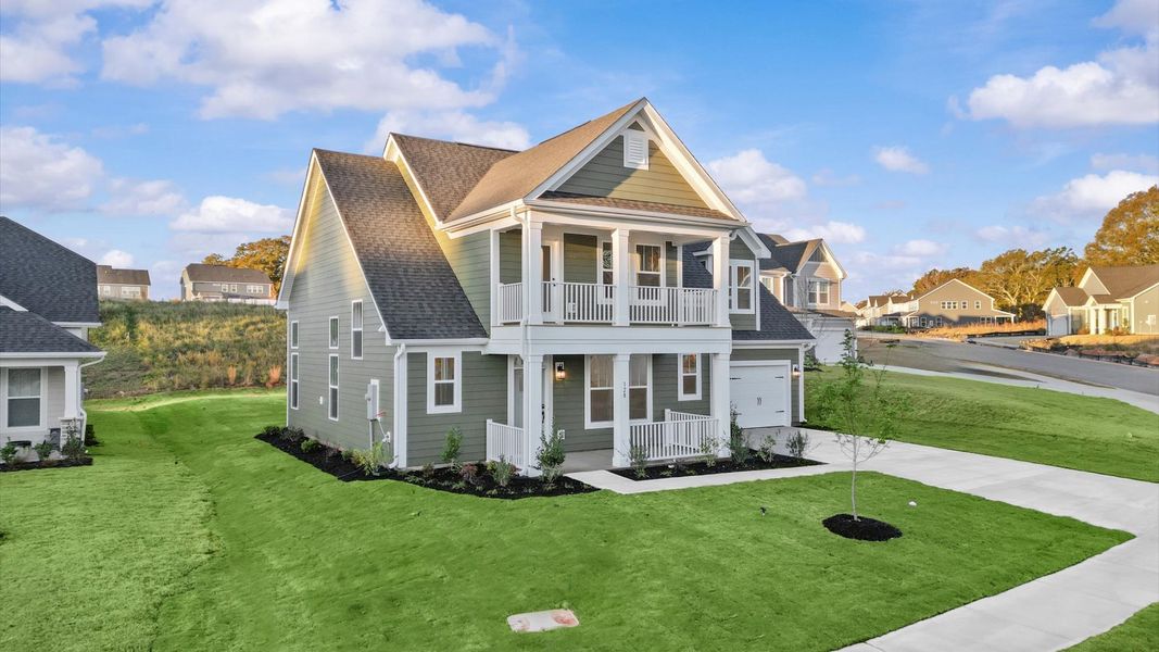 Eye-catching exterior with timeless color palette and superior architectural detail