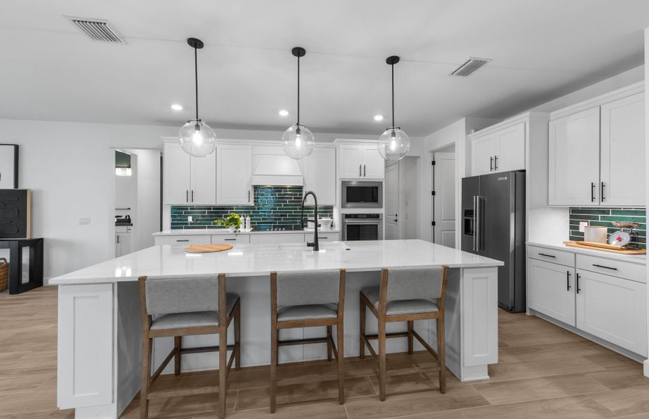 Furnished interior view inside a new home in Del Webb Naples, Immokalee (Image 9).