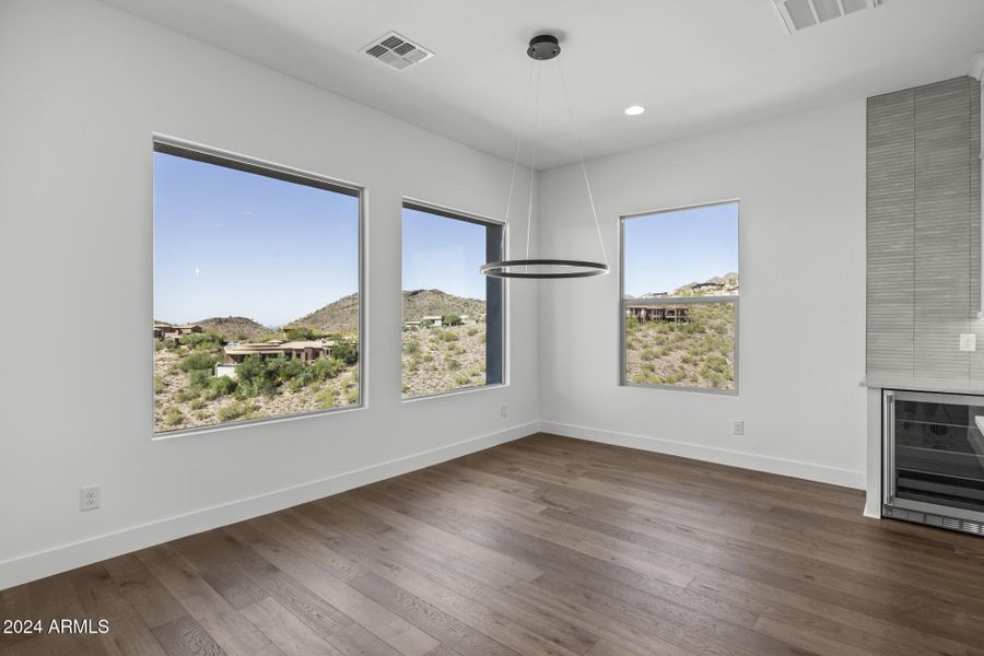 Views from Kitchen and Dining Room