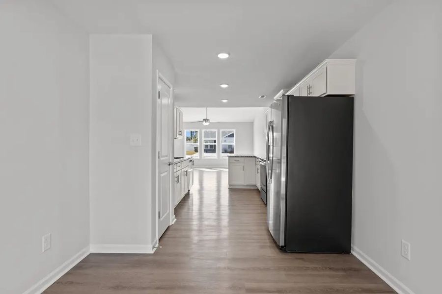 Furnished interior in a model home at The Villas in Newport (Image 10).