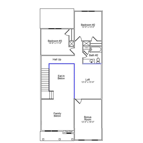 2D floor plan layout of this home in Bally Castle, Murrells Inlet, SC (Image 4).