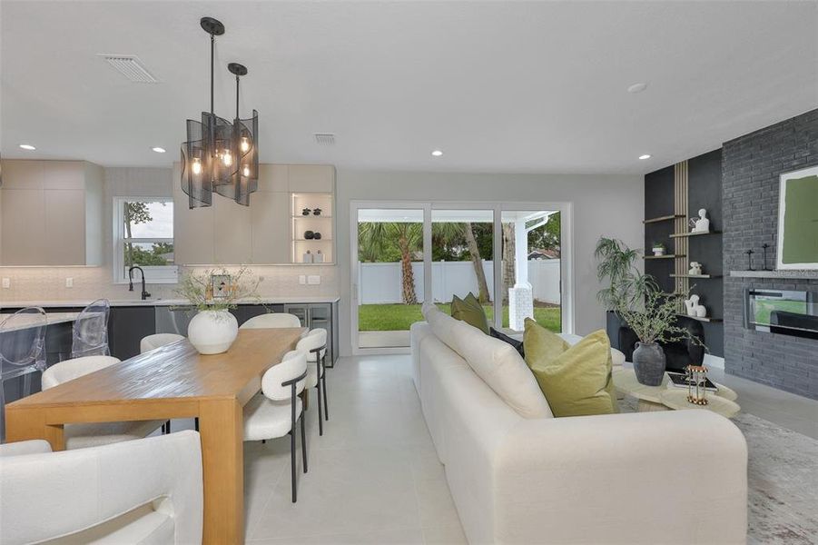Furnished interior view inside a new home in , Tampa (Image 34).