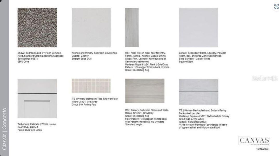 Design Selections.  This home is under construction and selections are subject to change.