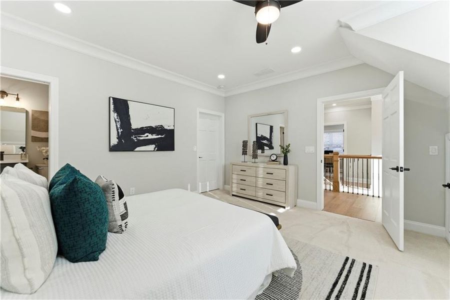 Furnished interior view inside a new home in , Atlanta (Image 14). Furnished interior view inside a new home in , Atlanta (Image 14).