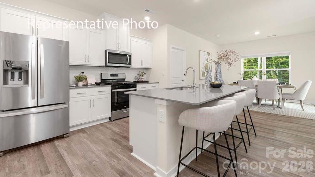 Furnished interior view inside a new home in Reedy Creek Preserve, Charlotte (Image 3).