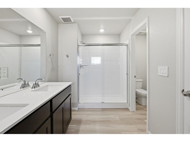 Furnished interior view inside a new home in Poudre Heights: The Meadow Collection, Windsor (Image 9).