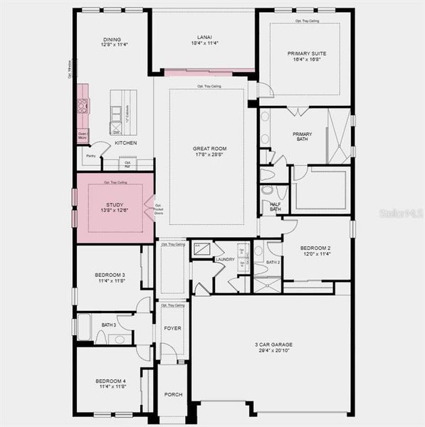 2D floor plan layout of this home in Colbert Landings, Palm Coast, FL (Image 2). 2D floor plan layout of this home in Colbert Landings, Palm Coast, FL (Image 2).