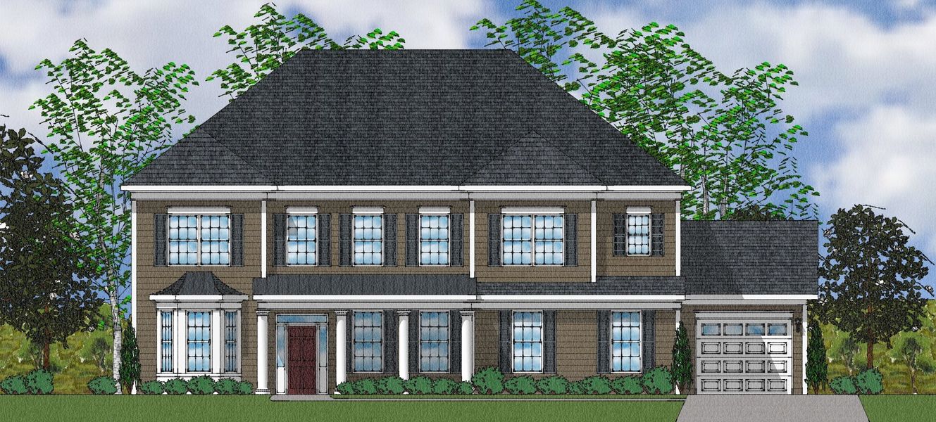 Representative exterior photo of a completed home built from the McKenna II - Elite Collection by Mungo Homes in Suter Estates, Easley, SC (Image 14).