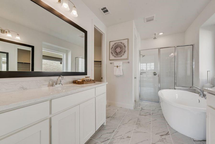 Furnished interior view inside a new home in Trails at Cottonwood Creek, Rowlett (Image 8).