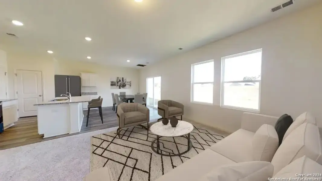 Furnished interior view inside a new home in Trails at Culebra, San Antonio (Image 3).