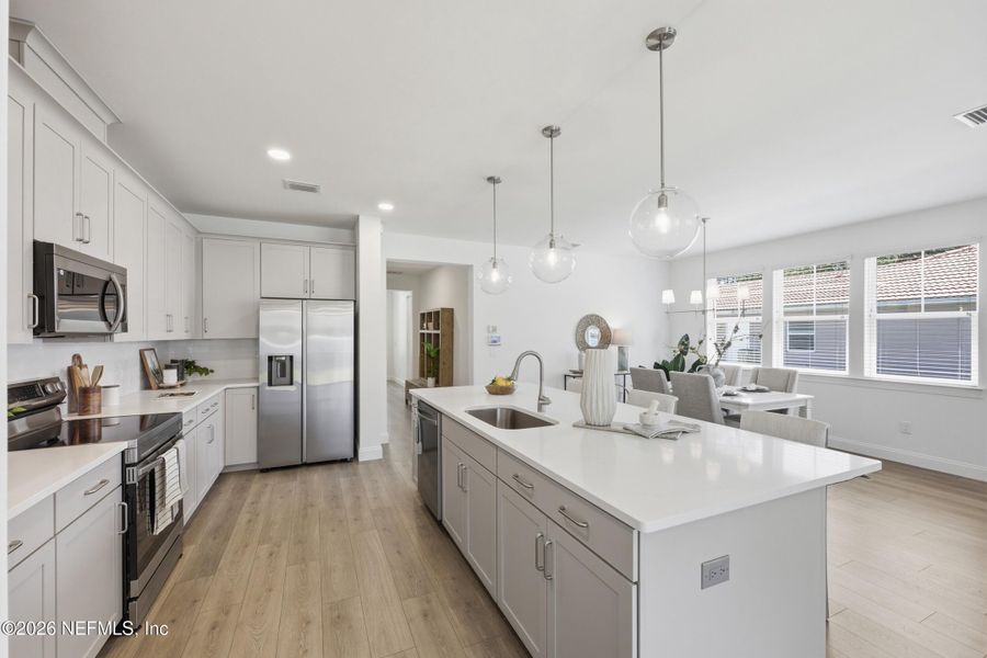 Furnished interior view inside a new home in Palm Coast Homes, Palm Coast (Image 17).