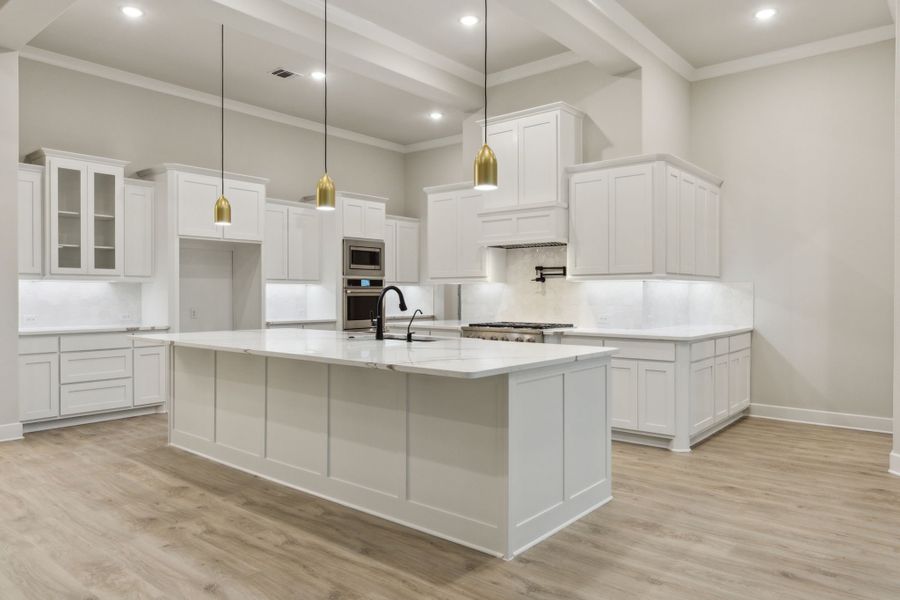 Representative furnished interior of a home built from the Valencia by Chesmar Homes in Lakeview Heights, Azle (Image 4).