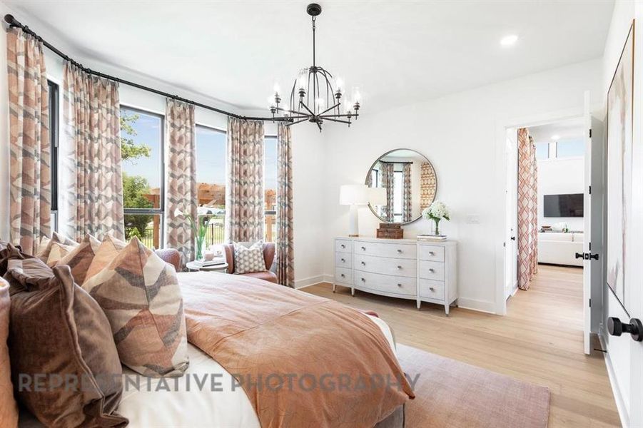 Furnished interior view inside a new home in Mosaic: 60ft. lots, Celina (Image 9).