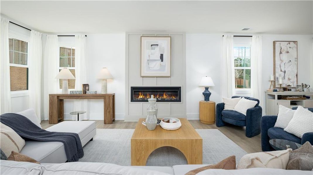 Furnished interior view inside a new home in The Village at Sandy Plains, Marietta (Image 29).
