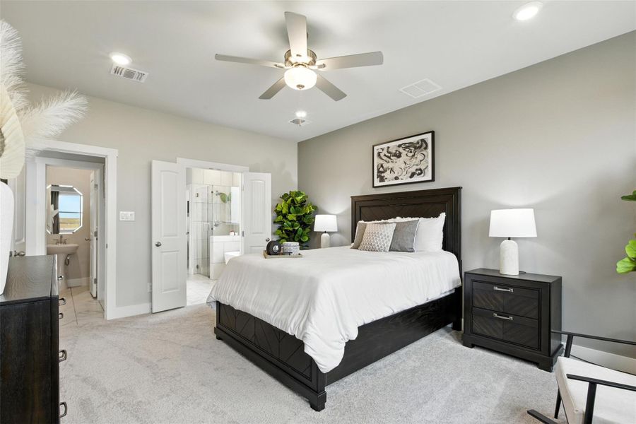 Furnished interior view inside a new home in Enclave at Cele, Pflugerville (Image 7).