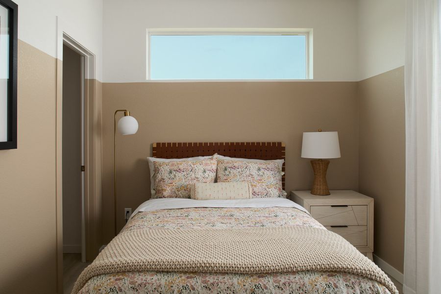 Furnished interior view inside a new home in Lyric at RidgeGate Condos, Lone Tree (Image 21).
