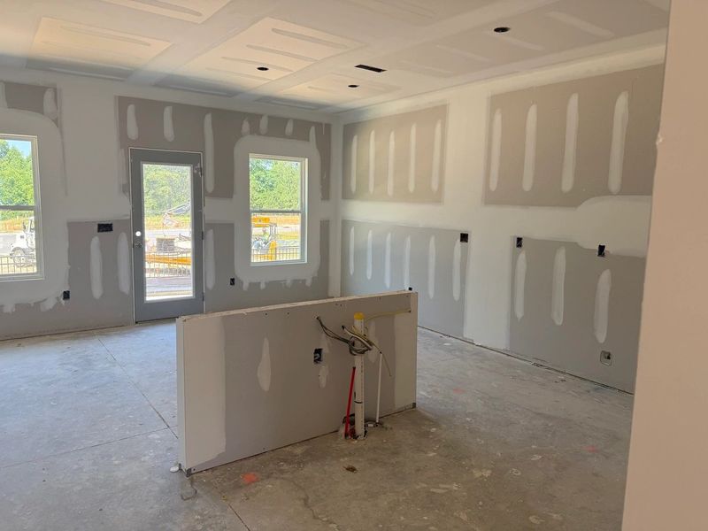 In-progress construction of a new home in Towns at The Point, Rolesville, NC (Image 7).