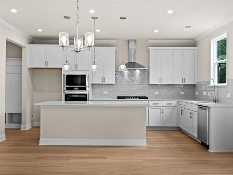 Furnished interior view inside a new home in Wehunt Meadows, Hoschton (Image 6).