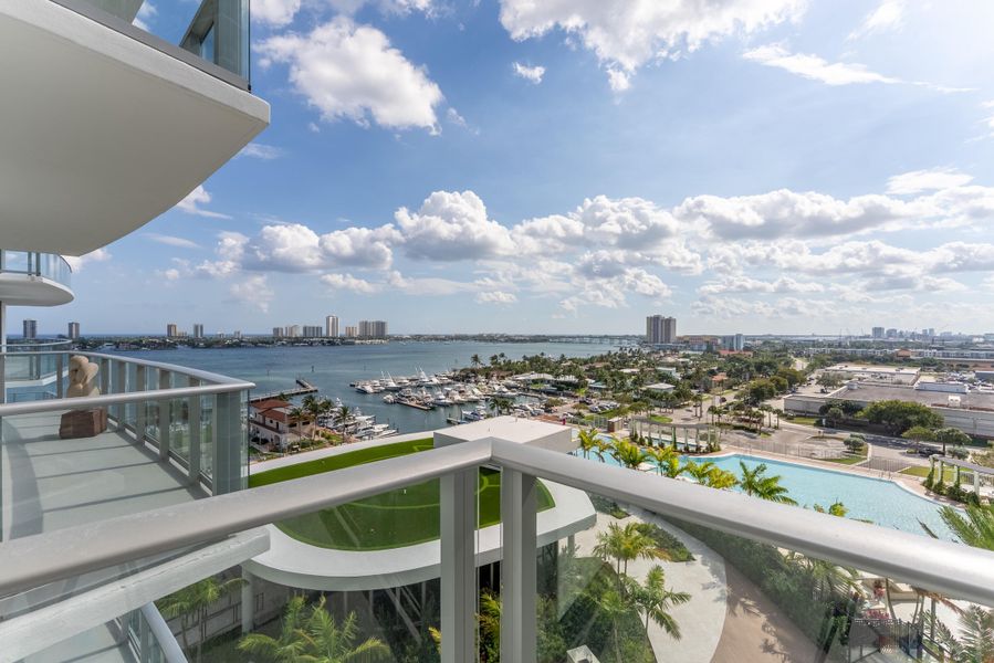 Terrace Overlooking Intracoastal & Ocean