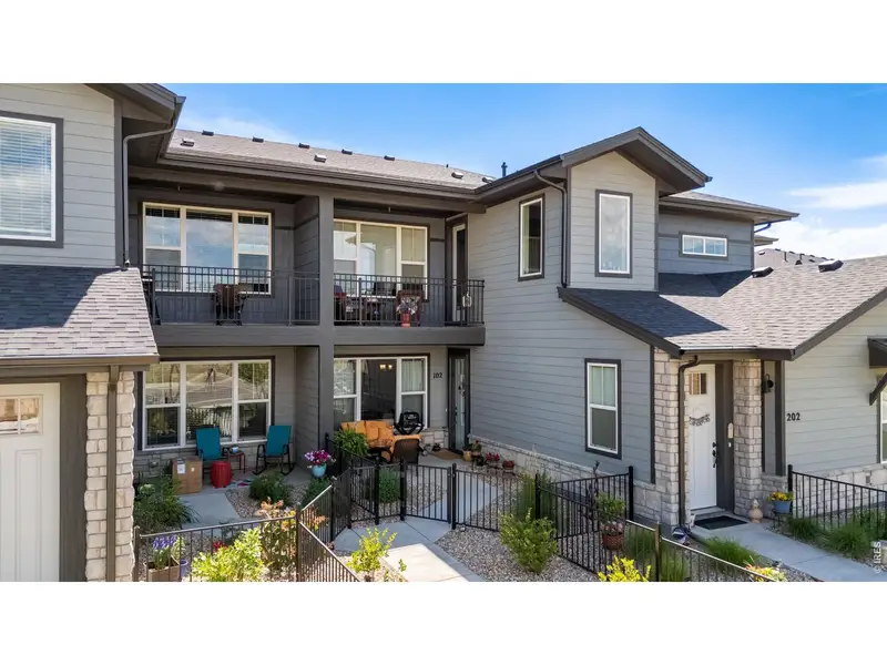 Exterior details and patio area of a home in Wilder at Timnath Ranch, Timnath (Image 19).
