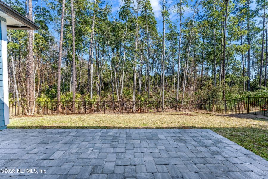 Exterior details and patio area of a home in Palm Crest at Seabrook, Ponte Vedra (Image 25). Exterior details and patio area of a home in Palm Crest at Seabrook, Ponte Vedra (Image 25).