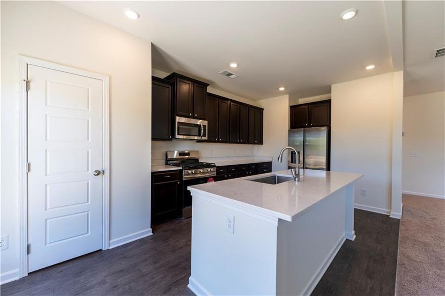 Furnished interior view inside a new home in , Dawsonville (Image 9).