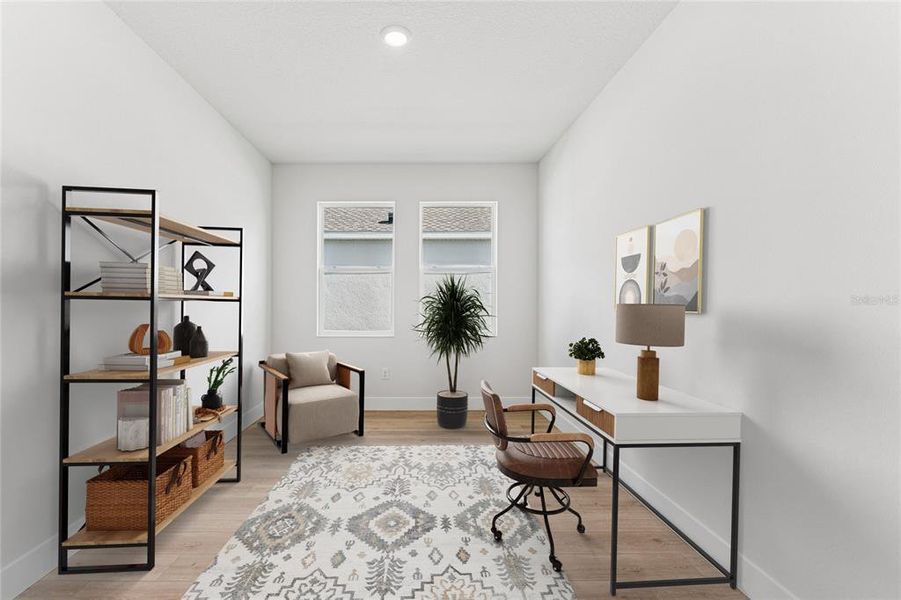 Furnished interior view inside a new home in North River Ranch - Cottage Series, Parrish (Image 5).