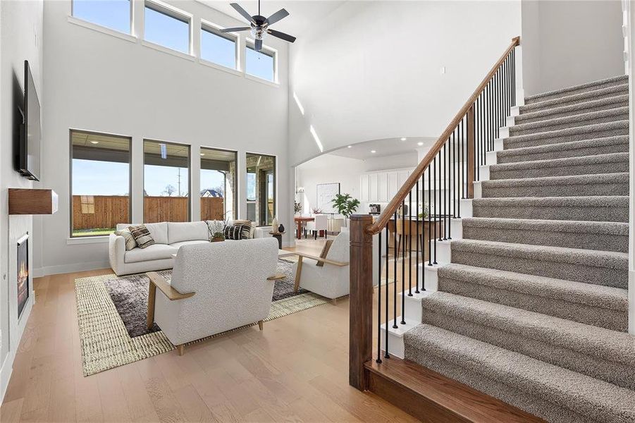 Furnished interior view inside a new home in Chatham Reserve, Providence Village (Image 12).