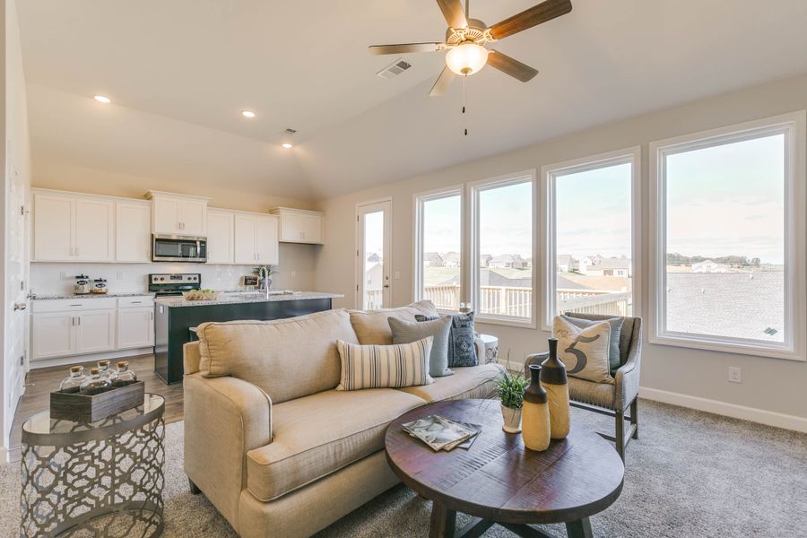 Representative furnished interior of a home built from the Hampshire by Parkside Builders in Givens Park, Chattanooga (Image 7).