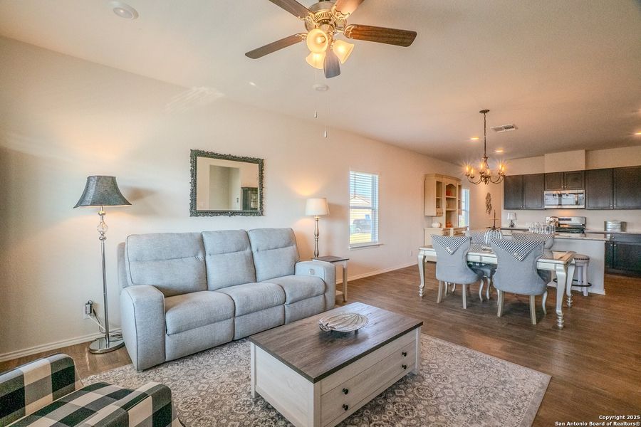 Furnished interior view inside a new home in The Links at River Bend, Floresville (Image 31).