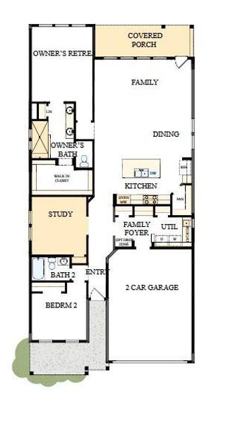 2D floor plan layout of this home in Encore at Streamside - Classic Series, Waxhaw, NC (Image 2). 2D floor plan layout of this home in Encore at Streamside - Classic Series, Waxhaw, NC (Image 2).