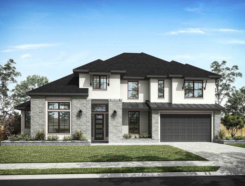 Representative exterior photo of a completed home built from the Woodbridge by Tri Pointe Homes in Bridgeland 70′, Cypress, TX (Image 2). Representative exterior photo of a completed home built from the Woodbridge by Tri Pointe Homes in Bridgeland 70′, Cypress, TX (Image 2).