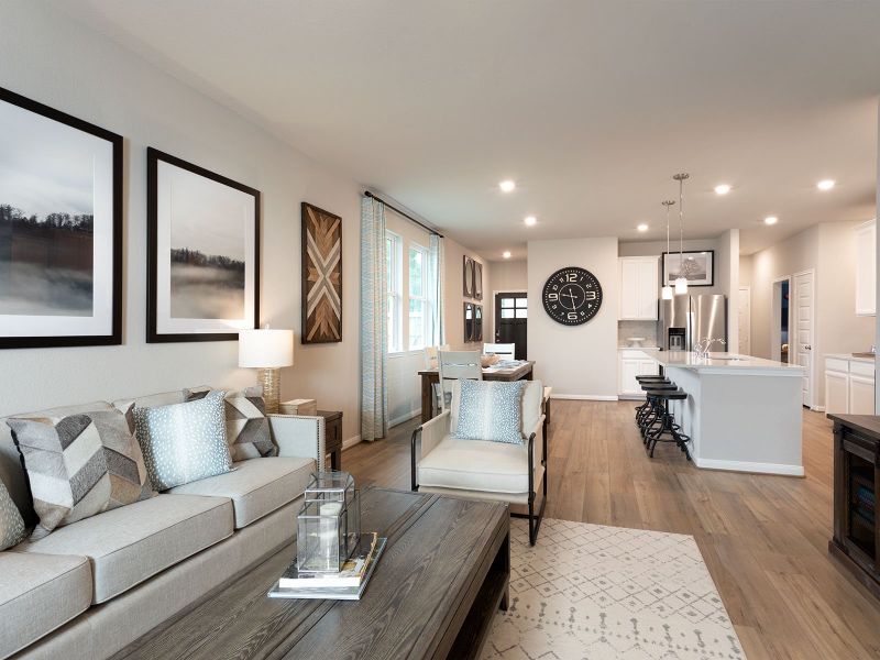 Furnished interior view inside a new home in Montgomery Oaks - Premier, Conroe (Image 5).