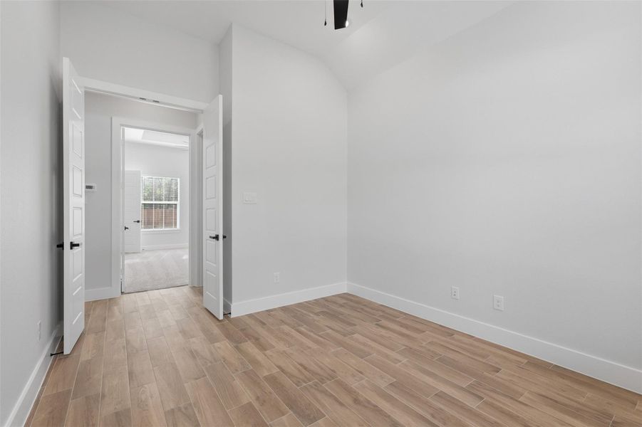 Double doors let us in and out!