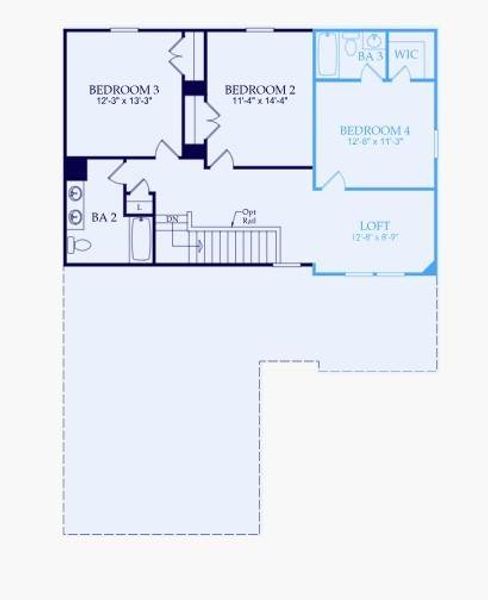 2D floor plan layout of this home in , Villa Rica, GA (Image 3).